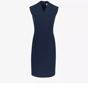 Elegant Navy Blue Sleeveless Aditi Dress by MM LaFleur in Excellent Condition